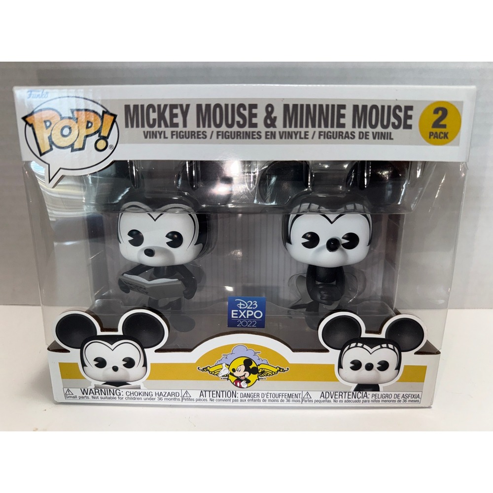 Funko Pop Disney Mickey & Minnie Mouse D23 Expo 2022 Exclusive 2 Pack Figure